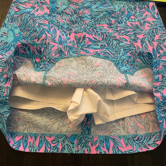 Lilly Pulitzer Abbott Skort In Bermuda Blue "You Grow Girl" Size 8 NEW - Picture 4 of 5